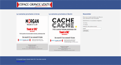 Desktop Screenshot of espacegrandevente.com